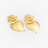 Earrings Heart of Amália in Gold Plated Silver