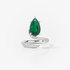 The emerald drop ring