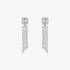 Chandelier earrings with baguettes diamonds