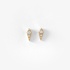 Discreet gold studs with diamonds