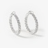 Gorgeous medium size diamond hoops