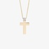 Gold cross with diamonds on the top