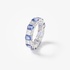 Diamonds and sapphires band ring