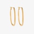 Long oval gold hoops