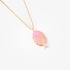 Big fish pendant with pink enamel