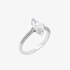 Solitaire diamond ring marquise
