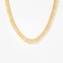 Fine gold necklace with yellow briolet diamonds