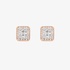 Τετράγωνα διαμαντένια σκουλαρίκια