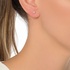 Solitaire diamond  earrings