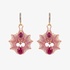 Beautiful pink bat earrings