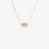 Gold eye pendant with diamonds