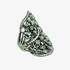 Εντυπωσιακό πράσινο δαχτυλίδι από τιτάνιο με ζαφείρια