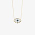 Mother of pearl evil eye necklace
