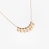 18K Yellow Gold Necklace with Marquise-Cut Diamonds