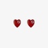 Gucci σκουλαρίκια με κόκκινη καρδιά