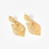 Silver gold plated earrings Queen