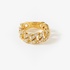 Gold chain-like ring