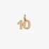 Gold "10" pendant