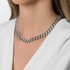 Chain necklace with diamonds