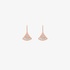 Small triangular earrings with baguette diamonds