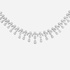 Stunning white gold riviera necklace with diamonds