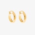 Plain gold oval hoops