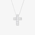 white gold cross with marquise diamonds