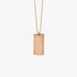 Pink gold pendant with chain