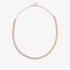 Thick pink gold and diamond chain