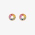 Round rainbow earrings