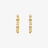 Dangle bezel earrings with yellow diamonds
