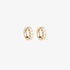 Small gold hoops with diamonds