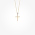 Cross mixed gold with diamonds