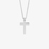 White gold cross with diamonds on the top
