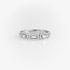 White gold ring with baguette diamonds