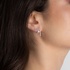 Fashionable diamond stud earrings