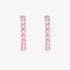 Chiarra Ferragni big pink heart hoop earrings