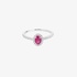 Small ruby rosette ring