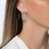 Hoop diamond earrings