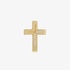 Cross in yellow gold double side