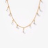Fine gold necklace with round fulcut diamonds