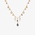 Gold multi-charm necklace