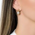 Small chain hoop earrings