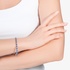White gold sapphire tennis bracelet