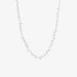 Fine white gold necklace with pear cut diamonds