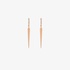 Pink gold stalactite earrings