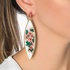 Long marquise flower earrings in lakawood