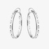 white gold hoops with Marquise diamonds