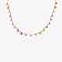 Rainbow heart sapphire necklace
