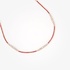 Fashionable ruby tennis necklace with diamonds